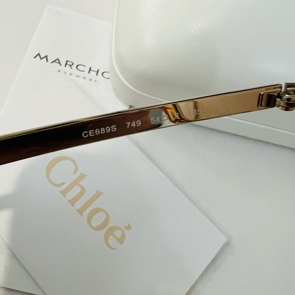 **SOLD**** CHLOE CE689S light burnt/peach shaded LENSES SUNGLASSES 54-19-135 - Picture 4 of 8